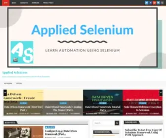 Appliedselenium.com(Applied Selenium) Screenshot