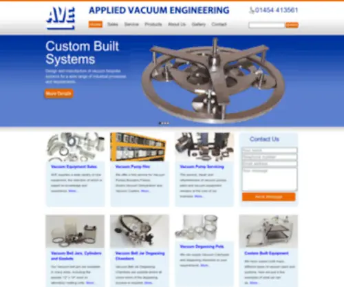 Appliedvacuum.co.uk(Applied Vacuum EngineeringVacuum Chambers) Screenshot