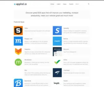 Applist.io(B2B apps for small businesses) Screenshot