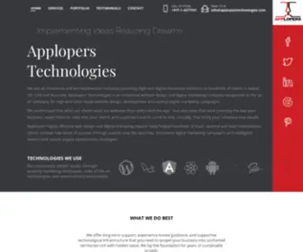 Apploperstechnologies.com(Applopers Technologies Pvt. ltd) Screenshot