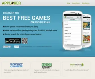 Applorer.com(Android games) Screenshot