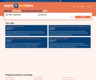Apply4TechJobs.com(Apply4 Tech Jobs) Screenshot