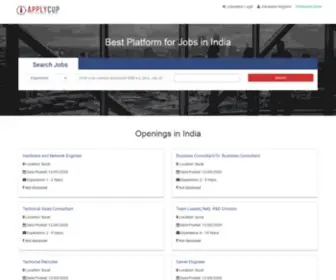 Applycup.com(Top Recruitment Company) Screenshot