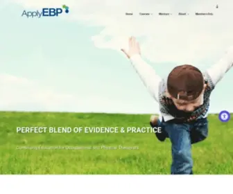 Applyebp.com(Apply EBP Education Courses for OTs) Screenshot