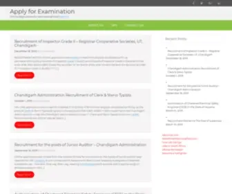 Applyforexam.com(Apply for Examination) Screenshot