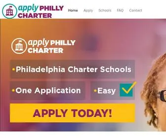 Applyphillycharter.org(Philadelphia Charter Schools. One Application. Easy) Screenshot