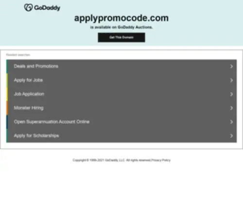 Applypromocode.com(Apply Promo CodeCoupons and Promo Codes) Screenshot