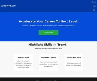 Applytests.com(Applytests) Screenshot