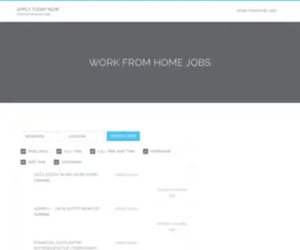 Applytodaynow.site(Work From Home Jobs) Screenshot