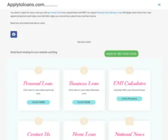 Applytoloans.com(Need Personal loan) Screenshot