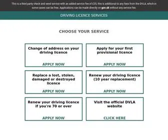 Applyukdrivinglicence.co.uk(Driving Licence Change Of Address) Screenshot