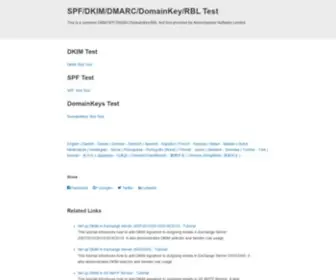 Appmaildev.com(Test DKIM) Screenshot