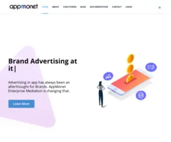 Appmonet.com(Programmatic Advertising for Brands & Apps) Screenshot