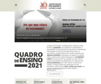 Appoa.com.br(Associação Psicanalítica de Porto Alegre) Screenshot