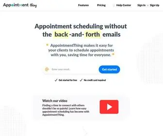 Appointmentthing.com(Free appointment scheduling software) Screenshot