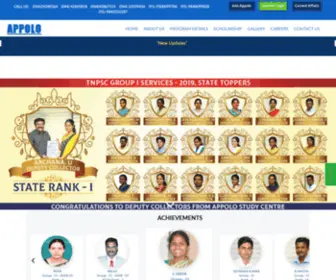 Appolosupport.com(Best TNPSC TRB TET Coaching Centre in Chennai and TamilNadu Welcome to Appolo Study Centre) Screenshot