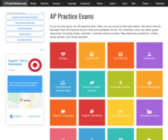 Appracticeexams.com(AP Practice Exams) Screenshot