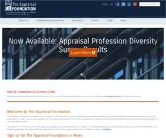Appraisalfoundation.org(Home The Appraisal Foundation) Screenshot