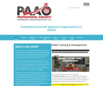 Appraiseaplane.org(Professional Aircraft Appraisal Organization LLC (PAAO)) Screenshot