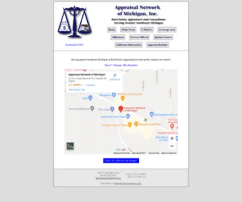 Appraisemichigan.com(Appraisal Network of Michigan) Screenshot