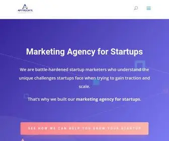 Appreciatemedia.com(Marketing Agency for Startups) Screenshot