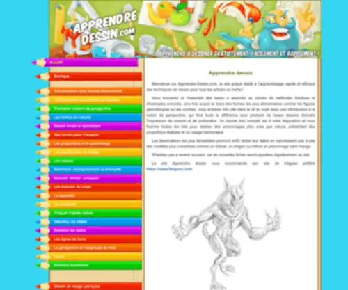 Apprendre-Dessin.com(Apprendre) Screenshot