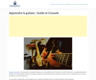 Apprendrelaguitare.fr(Apprendre la guitare facilement) Screenshot