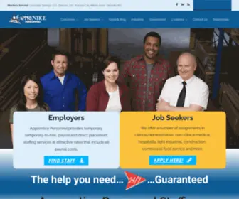 Apprenticepersonnel.com(Apprentice Personnel) Screenshot