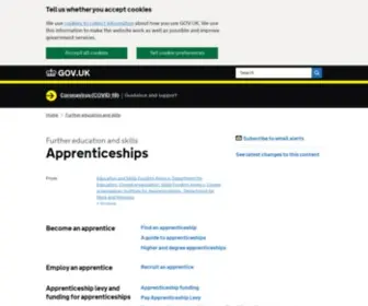 Apprenticeships.org.uk(Further education and skills) Screenshot