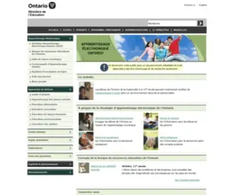 Apprentissageelectroniqueontario.ca(Apprentissage) Screenshot