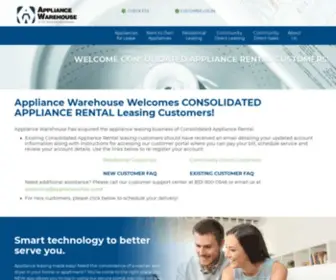 Apprents.com(Consolidated Appliance Rental) Screenshot