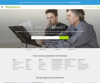 Apprentus.nl(Vind een privé bijles) Screenshot