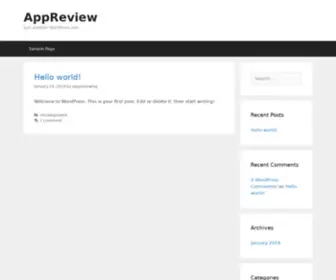 Appreviewing.com(Just another WordPress site) Screenshot