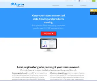 Apprise.com.au(ERP Software) Screenshot