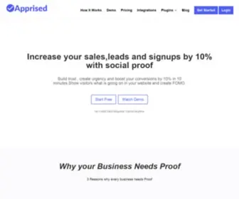 Apprised.app(Apprised Home) Screenshot