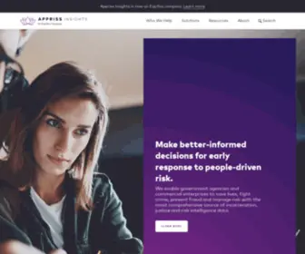 Apprissinsights.com(Appriss Insights Home) Screenshot