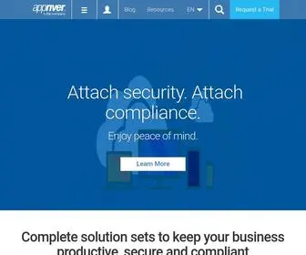 Appriver.com(Cybersecurity, Productivity and Compliance Solutions) Screenshot