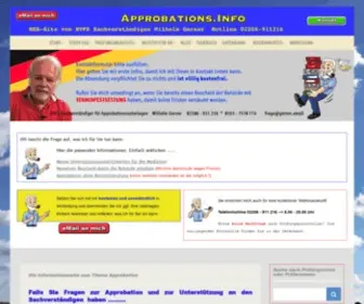 Approbations.info(Approbationsinformationen f) Screenshot
