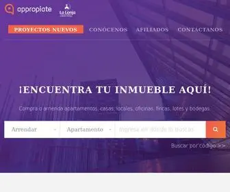 Appropiate.com(Venta y alquiler de propiedades en Antioquia y Medellín) Screenshot