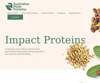 Approteins.com.au(Australian Plant Proteins) Screenshot