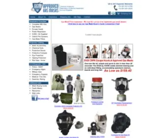 Approvedgasmasks.com(Gas mask and safety equipment and gas mask related items from Approved Gas Masks) Screenshot