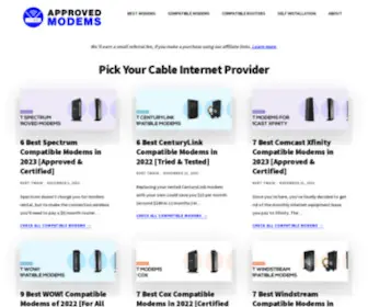 Approvedmodems.org(Approved Modems) Screenshot