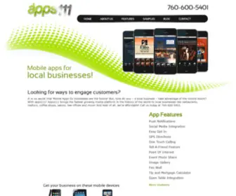 APPS111.com(Mobile Apps For Business) Screenshot