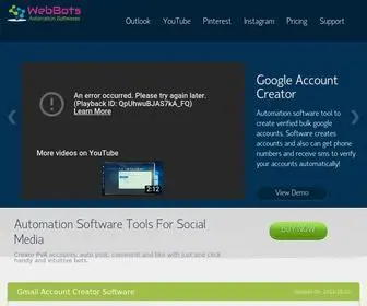 APPS1Store.com(Social Media Mass Accounts Creator Automation Software Tools) Screenshot