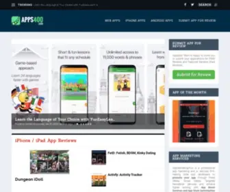 APPS400.com(Web App Reviews) Screenshot