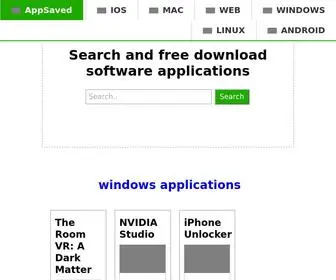 Appsaved.com(Download free software for Windows) Screenshot