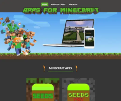 Appsforminecraft.com(Apps For Minecraft) Screenshot