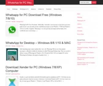 Appsforpcway.com(WhatsApp for PC Download (Windows 7/8/XP)) Screenshot