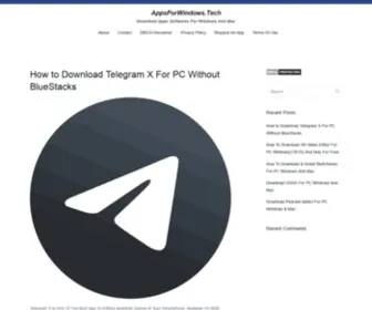 Appsforwindows.tech(Download Apps Softwares For Windows And Mac) Screenshot