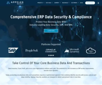 Appsian.com(ERP Data Security & Compliance for SAP) Screenshot